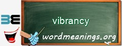 WordMeaning blackboard for vibrancy